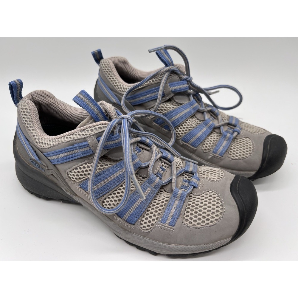 Keen Hiking Trail Shoes Womens Size 7 Voyageur Low Boot Brindle Alaskan Blue